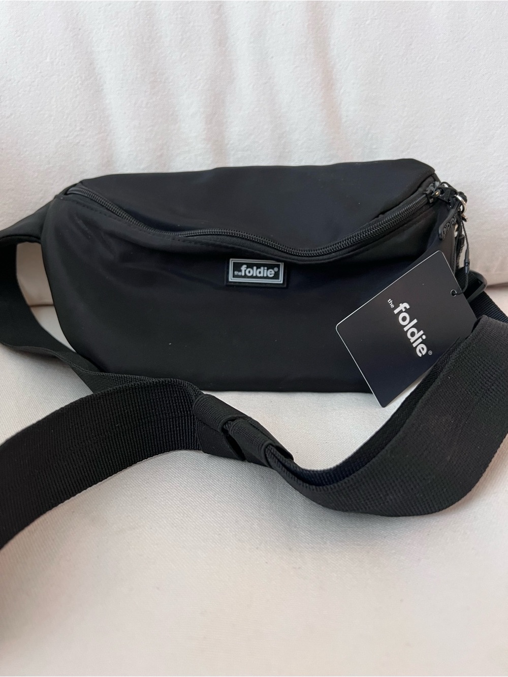 The Foldie Crossbody Fanny Pack Belt Bag Black Anti Theft RIFD Foldable - Picture 7 of 9